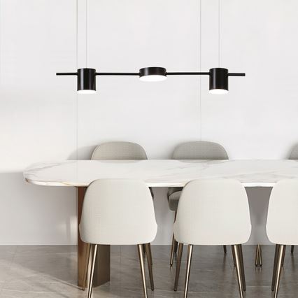 LED-kattokruunu johdossa LED/24W/230V 3000K musta