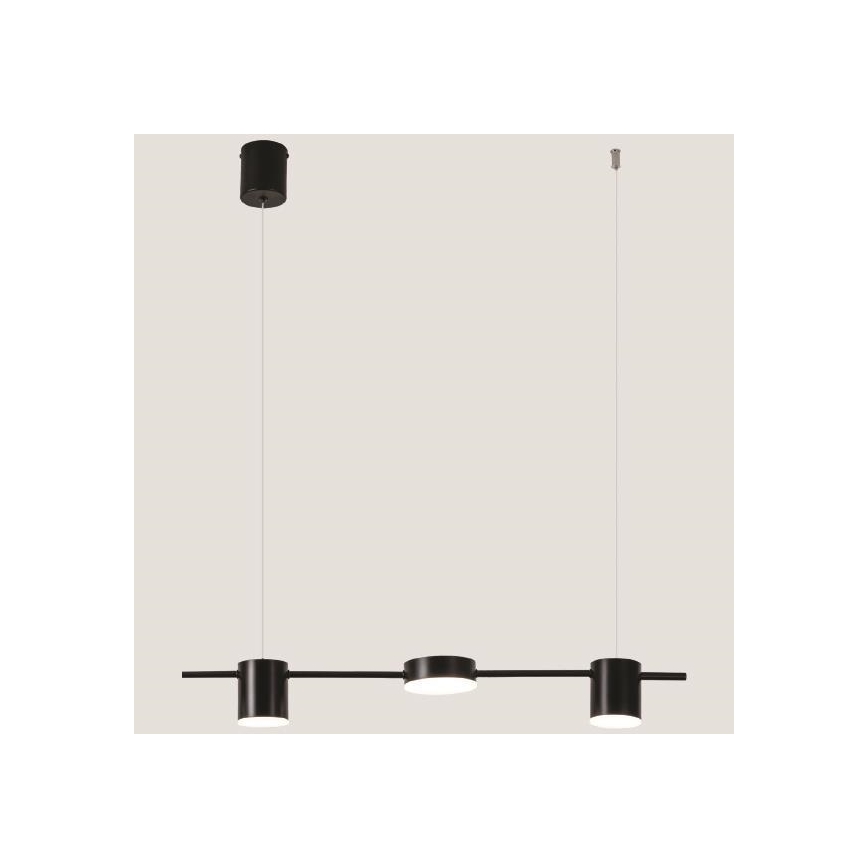 LED-kattokruunu johdossa LED/24W/230V 3000K musta