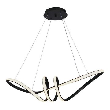 LED-kattokruunu johdossa LED/24W/230V 3000K musta