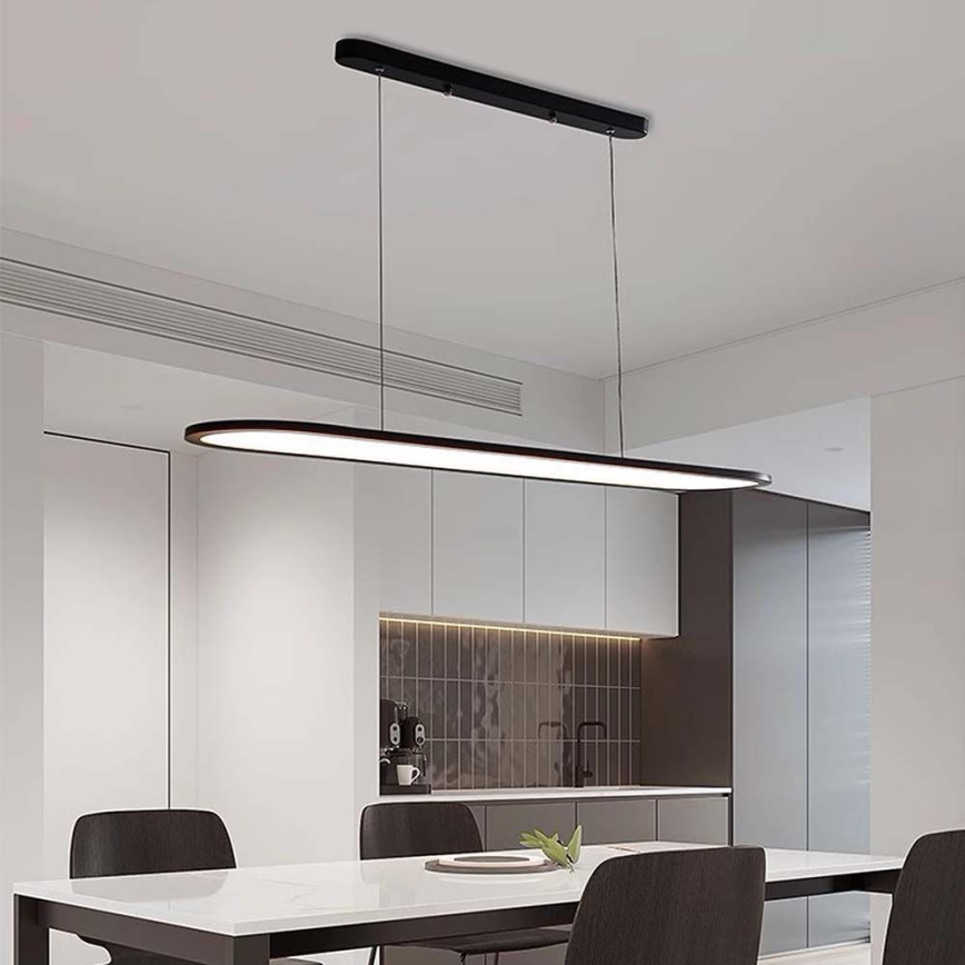 LED-kattokruunu johdossa LED/24W/230V 3000K musta