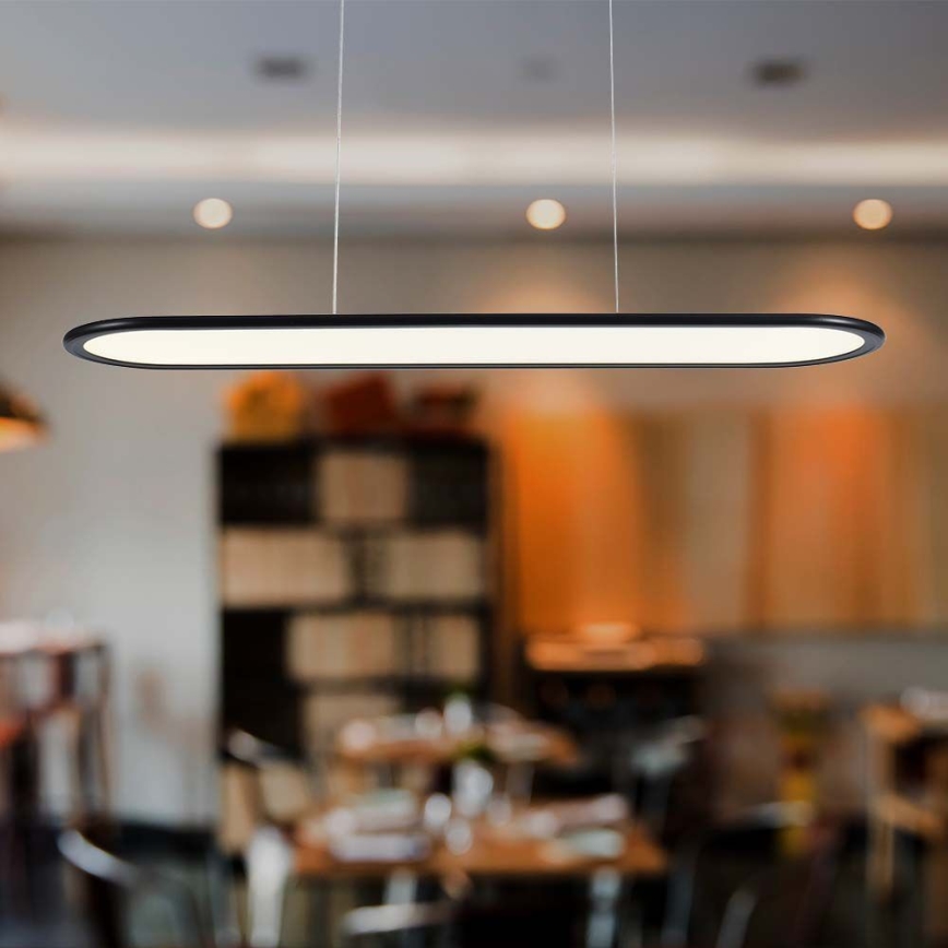LED-kattokruunu johdossa LED/24W/230V 3000K musta