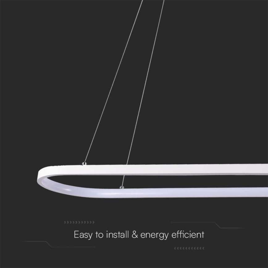 LED-kattokruunu johdossa LED/24W/230V 3000K valkoinen