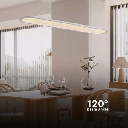 LED-kattokruunu johdossa LED/24W/230V 3000K valkoinen