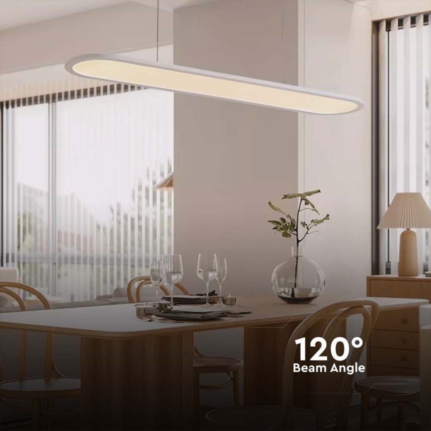 LED-kattokruunu johdossa LED/24W/230V 3000K valkoinen