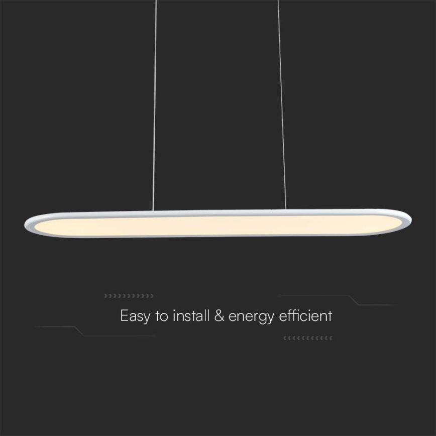 LED-kattokruunu johdossa LED/24W/230V 3000K valkoinen