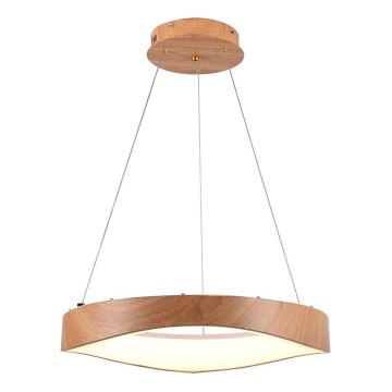 LED-kattokruunu johdossa LED/25W/230V 3000K ø 50 cm ruskea
