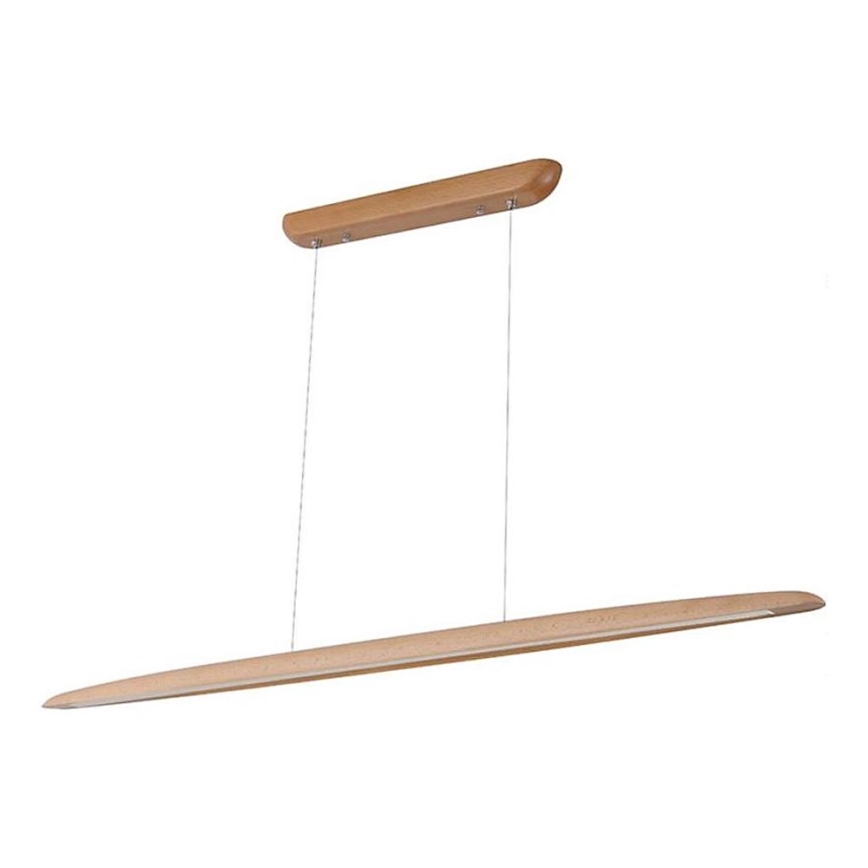 LED-kattokruunu johdossa LED/26W/230V 4000K 150 cm pyökki/massiivipuu
