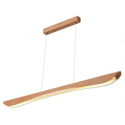 LED-kattokruunu johdossa LED/26W/230V 4000K 150 cm pyökki/massiivipuu