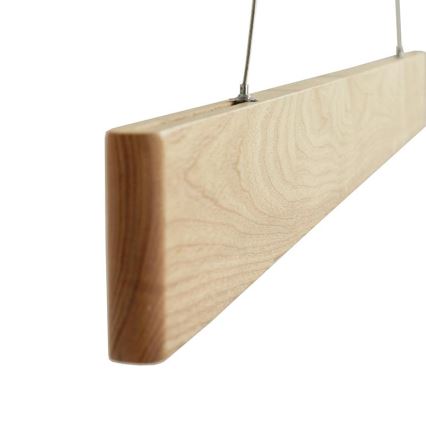 LED-kattokruunu johdossa LED/26W/230V 4000K 150 cm tuhka/massiivipuu