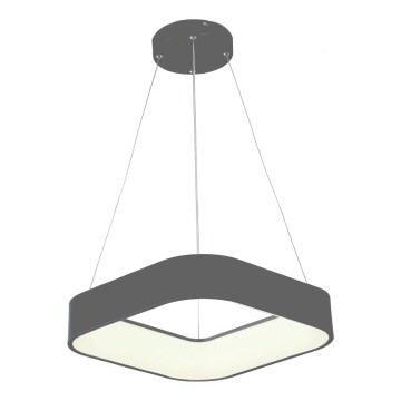 LED-kattokruunu johdossa LED/30W/230V 3000K 45x45 cm harmaa