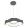 LED-kattokruunu johdossa LED/30W/230V 3000K 45x45 cm harmaa