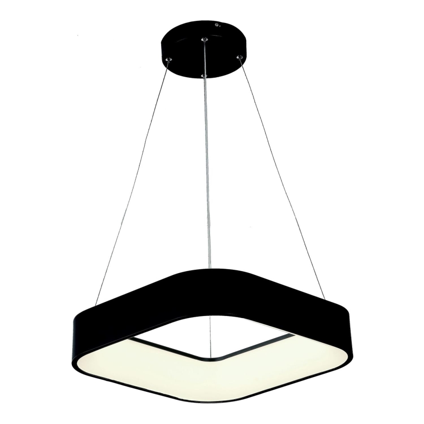 LED-kattokruunu johdossa LED/30W/230V 3000K 45x45 cm musta