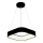 LED-kattokruunu johdossa LED/30W/230V 3000K 45x45 cm musta