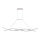 LED-kattokruunu johdossa LED/30W/230V 4000K valkoinen