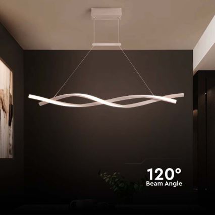 LED-kattokruunu johdossa LED/30W/230V 4000K valkoinen