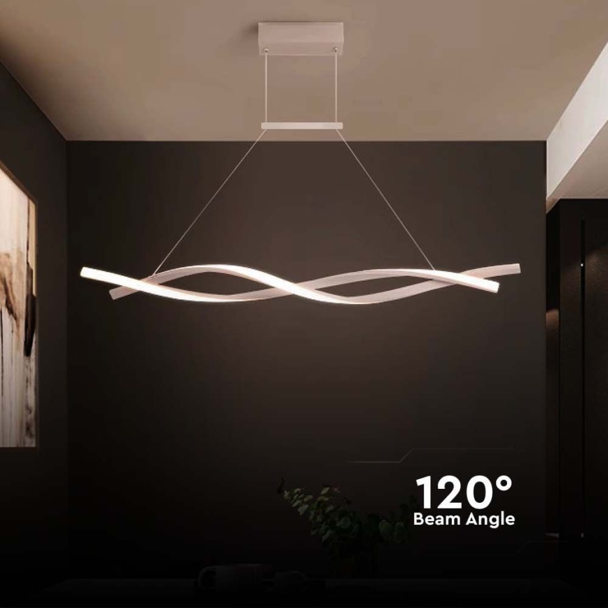 LED-kattokruunu johdossa LED/30W/230V 4000K valkoinen