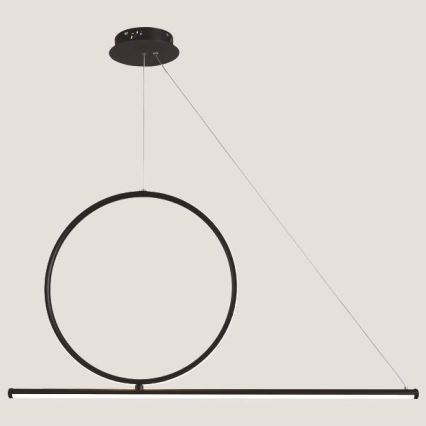 LED-kattokruunu johdossa LED/32W/230V 3000K musta