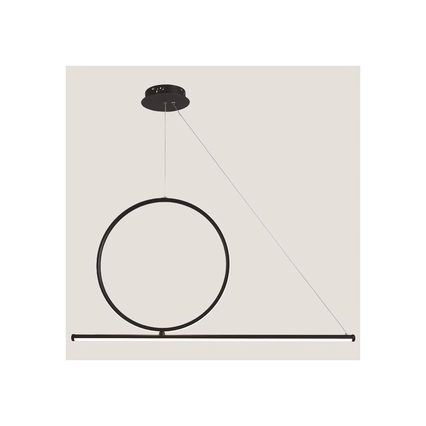 LED-kattokruunu johdossa LED/32W/230V 3000K musta