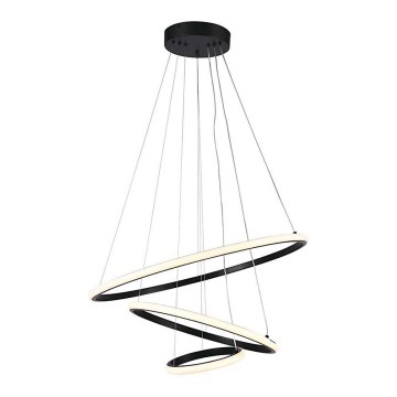 LED-kattokruunu johdossa LED/32W/230V 3000K musta
