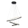 LED-kattokruunu johdossa LED/32W/230V 3000K musta