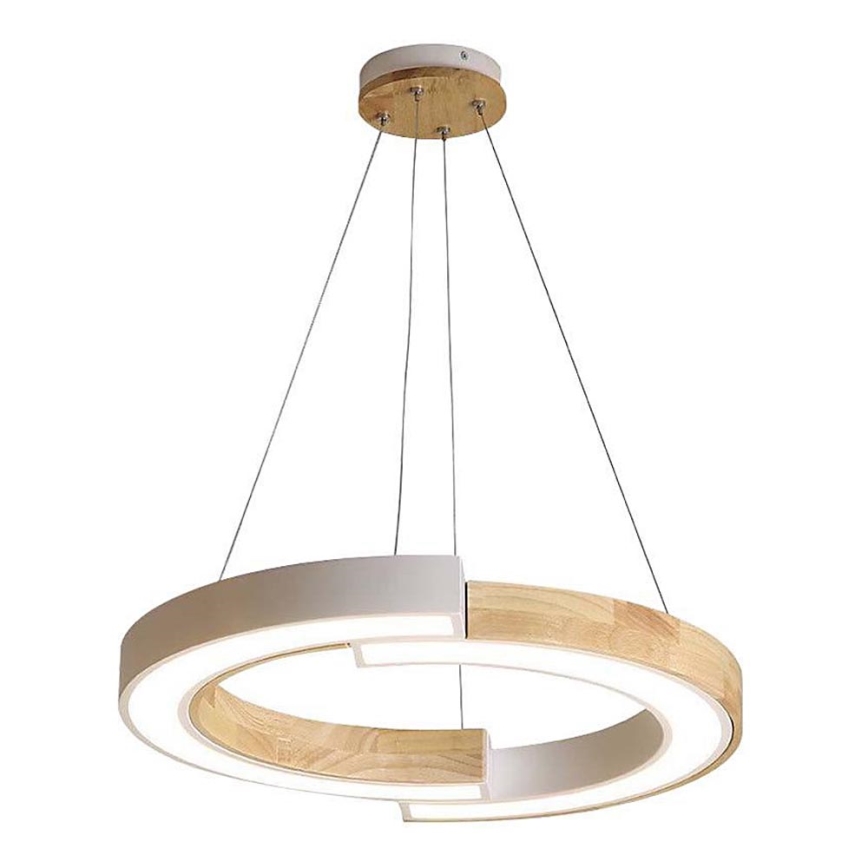 LED-kattokruunu johdossa LED/32W/230V 4000K valkoinen/puu