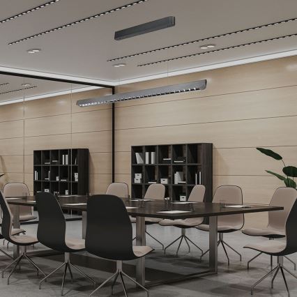 LED-kattokruunu johdossa LED/36W/230V 3000/4000/6400K antrasiitti