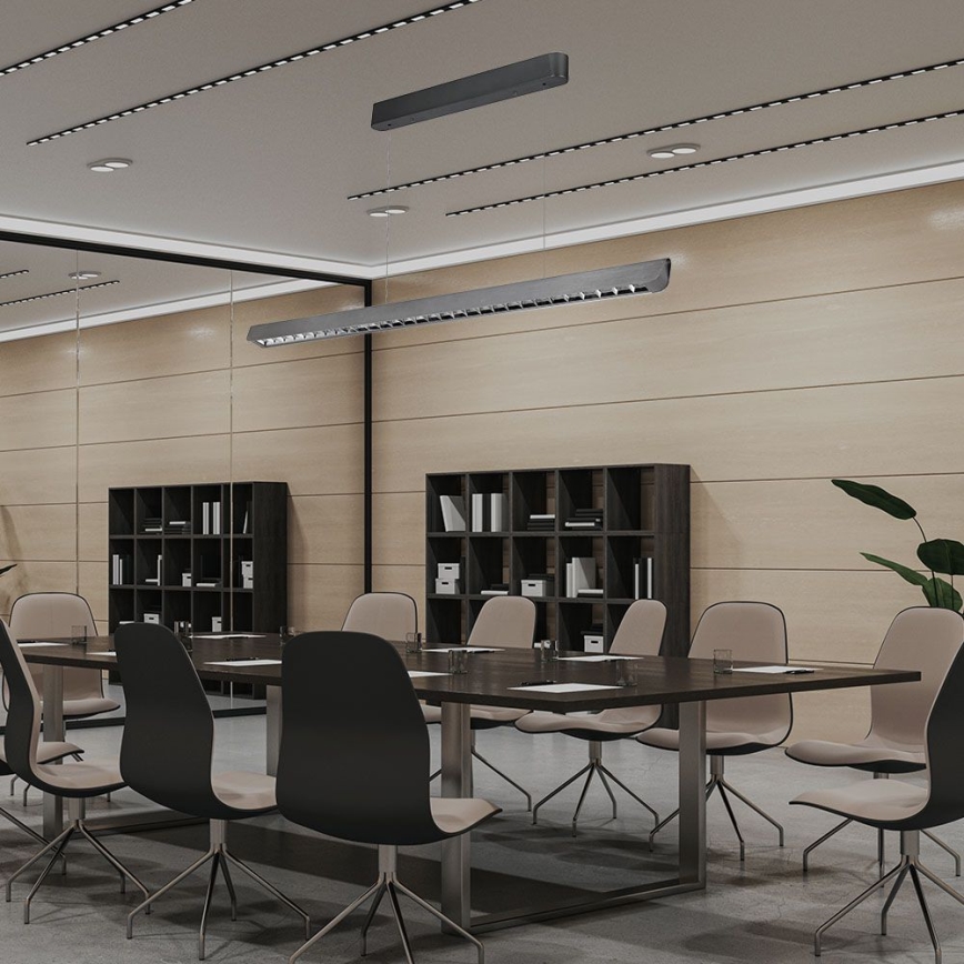 LED-kattokruunu johdossa LED/36W/230V 3000/4000/6400K antrasiitti