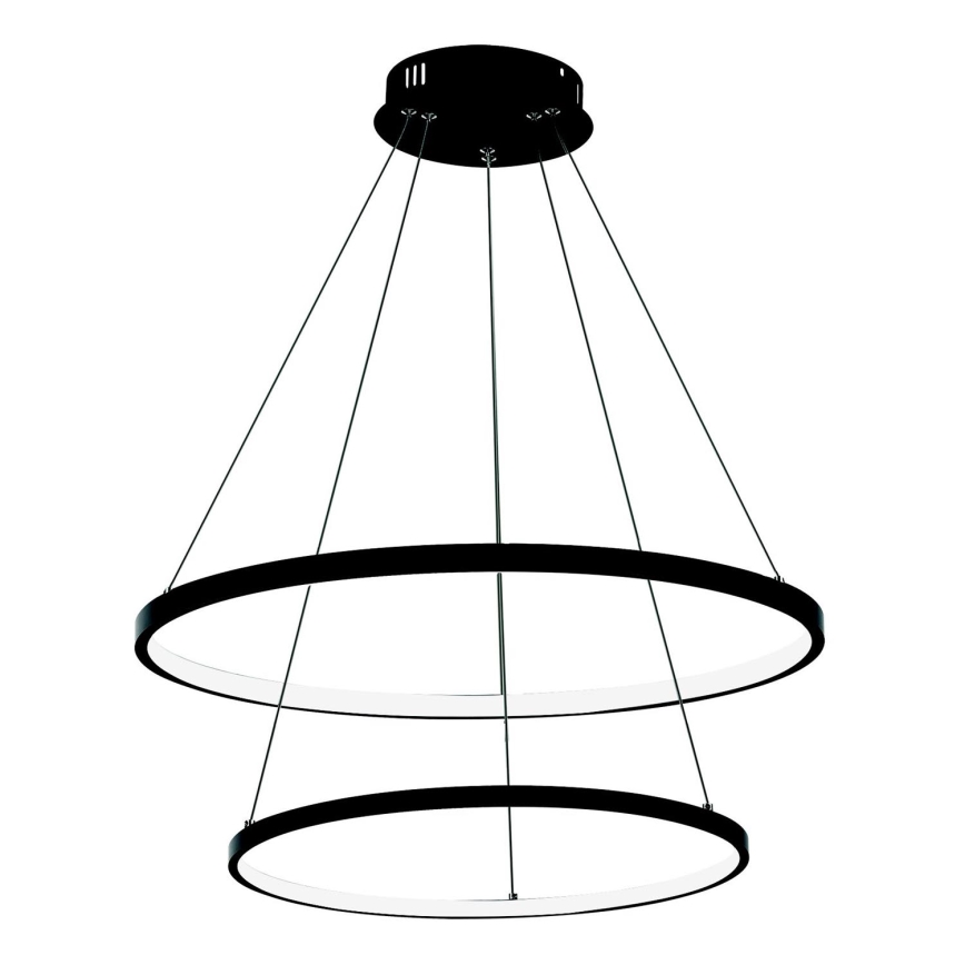 LED-kattokruunu johdossa LED/37W/230V 3000K musta