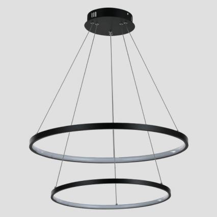 LED-kattokruunu johdossa LED/37W/230V 3000K musta