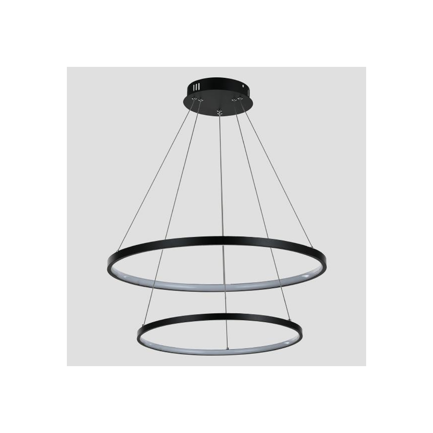 LED-kattokruunu johdossa LED/37W/230V 3000K musta