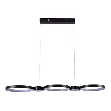 LED-kattokruunu johdossa LED/38W/230V 3000K musta
