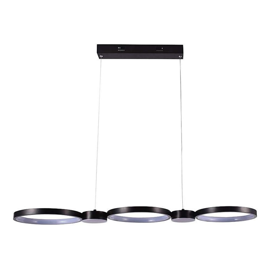 LED-kattokruunu johdossa LED/38W/230V 3000K musta