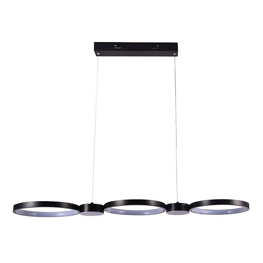 LED-kattokruunu johdossa LED/38W/230V 4000K musta