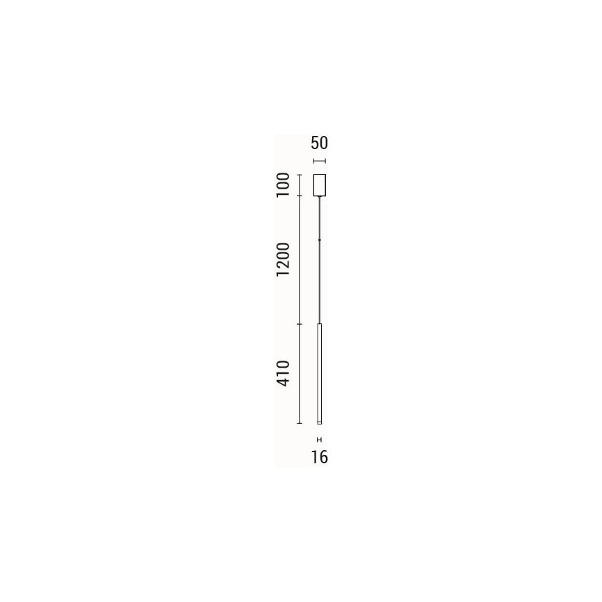 LED-kattokruunu johdossa LED/3W/230V 3000K halkaisija 5 cm