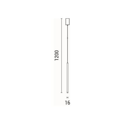 LED-kattokruunu johdossa LED/3W/230V 3000K halkaisija 6 cm