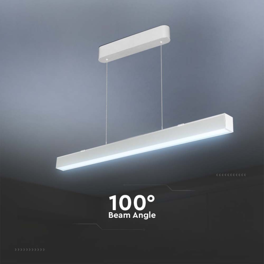 LED-kattokruunu johdossa LED/40W/230V 3000/4000/6400K valkoinen