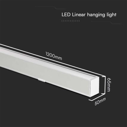 LED-kattokruunu johdossa LED/40W/230V 3000/4000/6400K valkoinen
