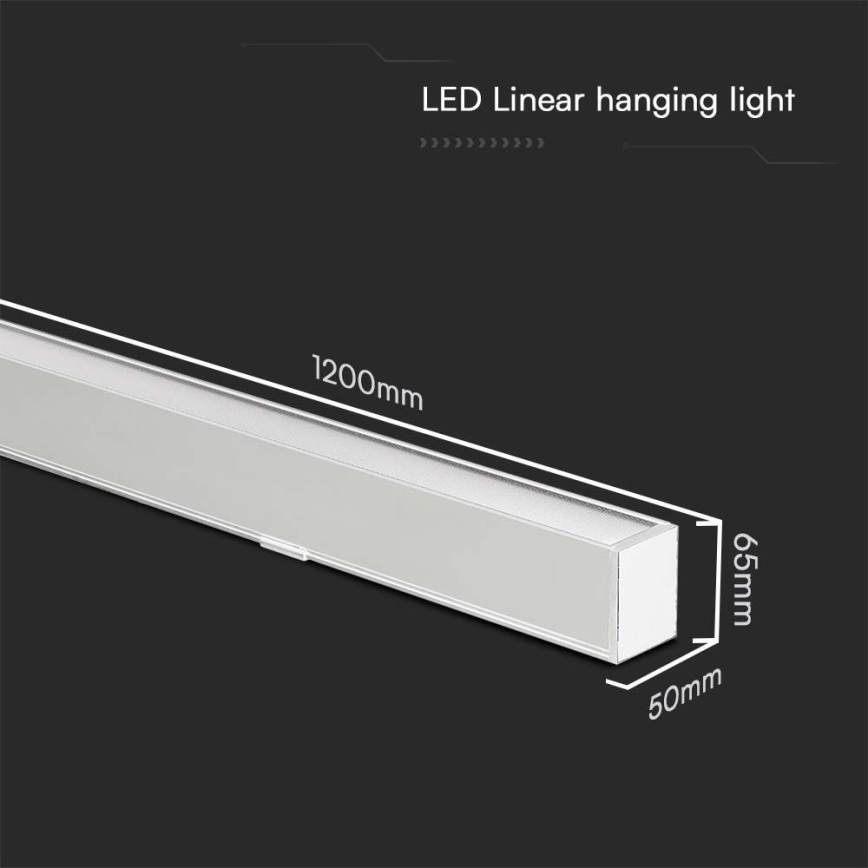 LED-kattokruunu johdossa LED/40W/230V 3000/4000/6400K valkoinen