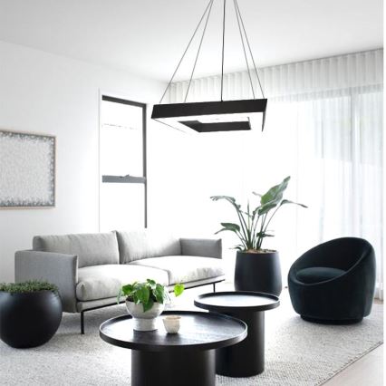 LED-kattokruunu johdossa LED/40W/230V 4000K 60x60 cm