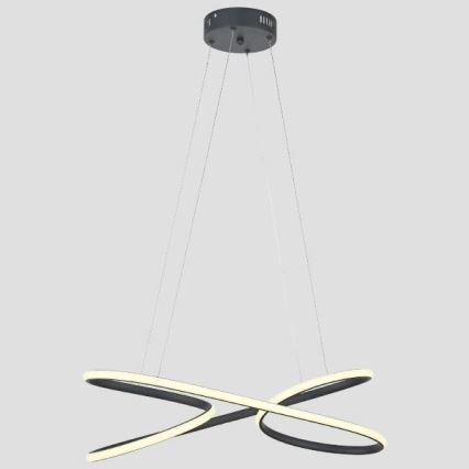 LED-kattokruunu johdossa LED/40W/230V 4000K musta