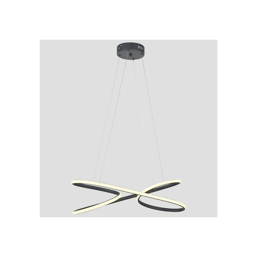 LED-kattokruunu johdossa LED/40W/230V 4000K musta