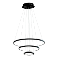 LED-kattokruunu johdossa LED/42W/230V 3000K musta