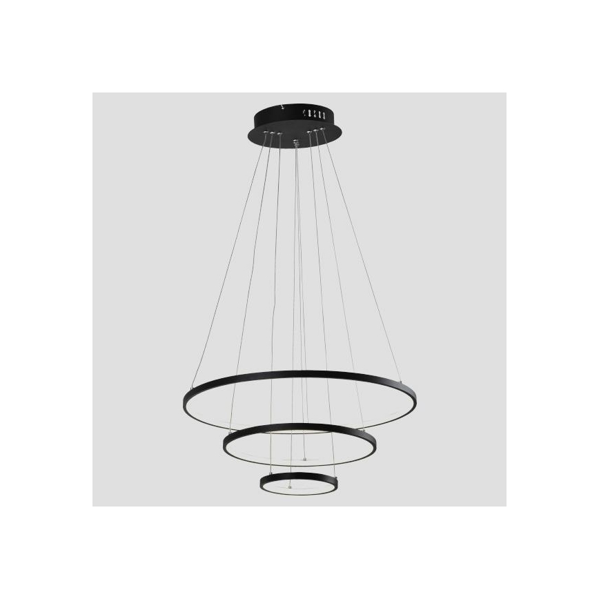 LED-kattokruunu johdossa LED/42W/230V 3000K musta