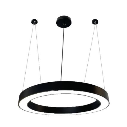 LED-kattokruunu johdossa LED/50W/230V 4000K halkaisija 100 cm musta