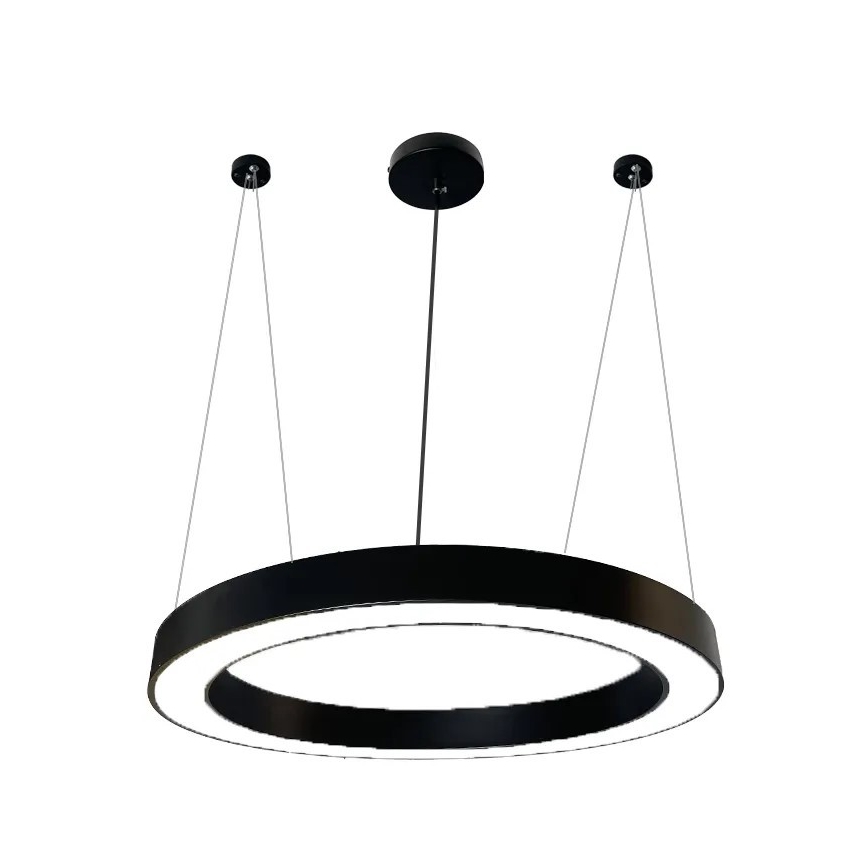 LED-kattokruunu johdossa LED/50W/230V 4000K halkaisija 100 cm musta