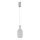 LED-kattokruunu johdossa LED/6,3W/230V 3000K kiiltävä kromi halkaisija 20 cm