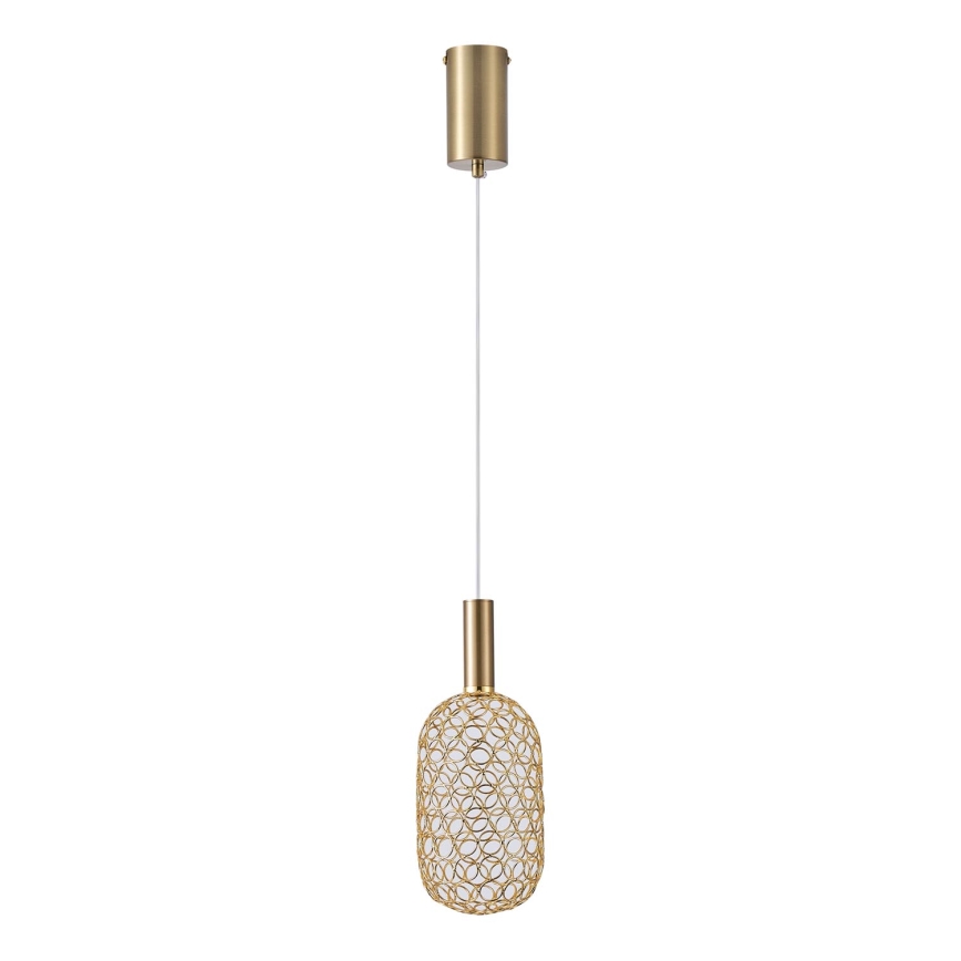LED-kattokruunu johdossa LED/6,3W/230V 3000K kulta halkaisija 20 cm