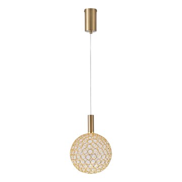 LED-kattokruunu johdossa LED/6,3W/230V 3000K kulta halkaisija 20 cm