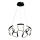 LED-kattokruunu johdossa LED/60W/230V 3000K musta