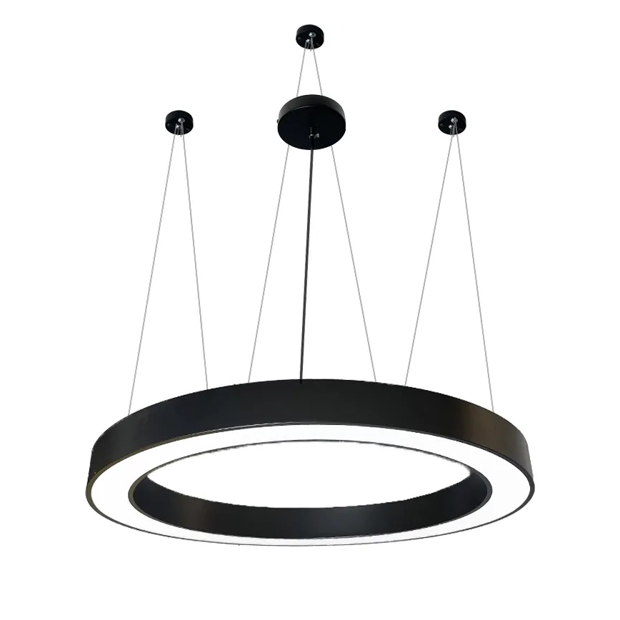 LED-kattokruunu johdossa LED/60W/230V 4000K halkaisija 120 cm musta
